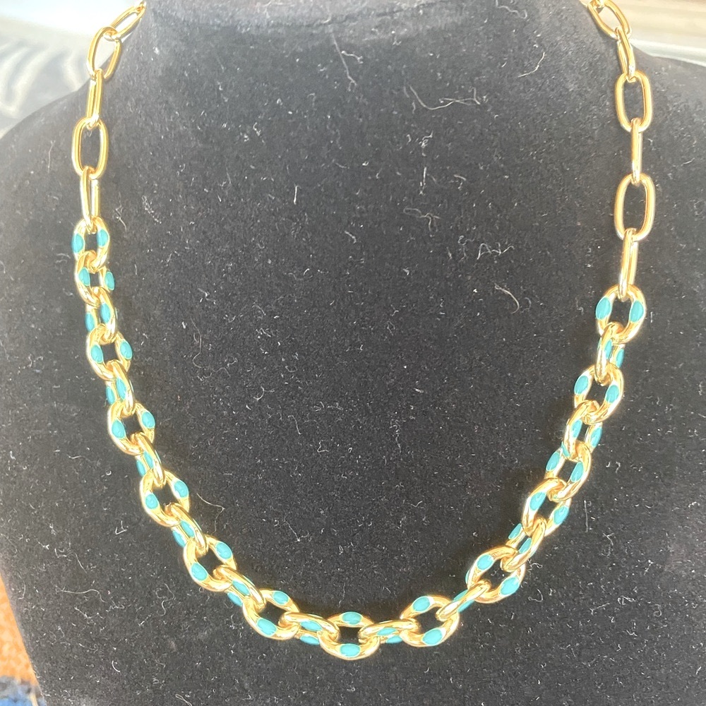 Necklace & Bracelet- Elaine Enamel Link Bracelet